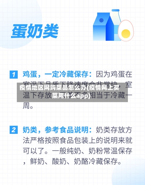 疫情地区网购菜品怎么办(疫情网上买菜用什么app)