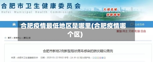 合肥疫情最低地区是哪里(合肥疫情哪个区)