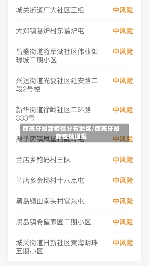 西班牙最新疫情分布地区/西班牙最新疫情通报